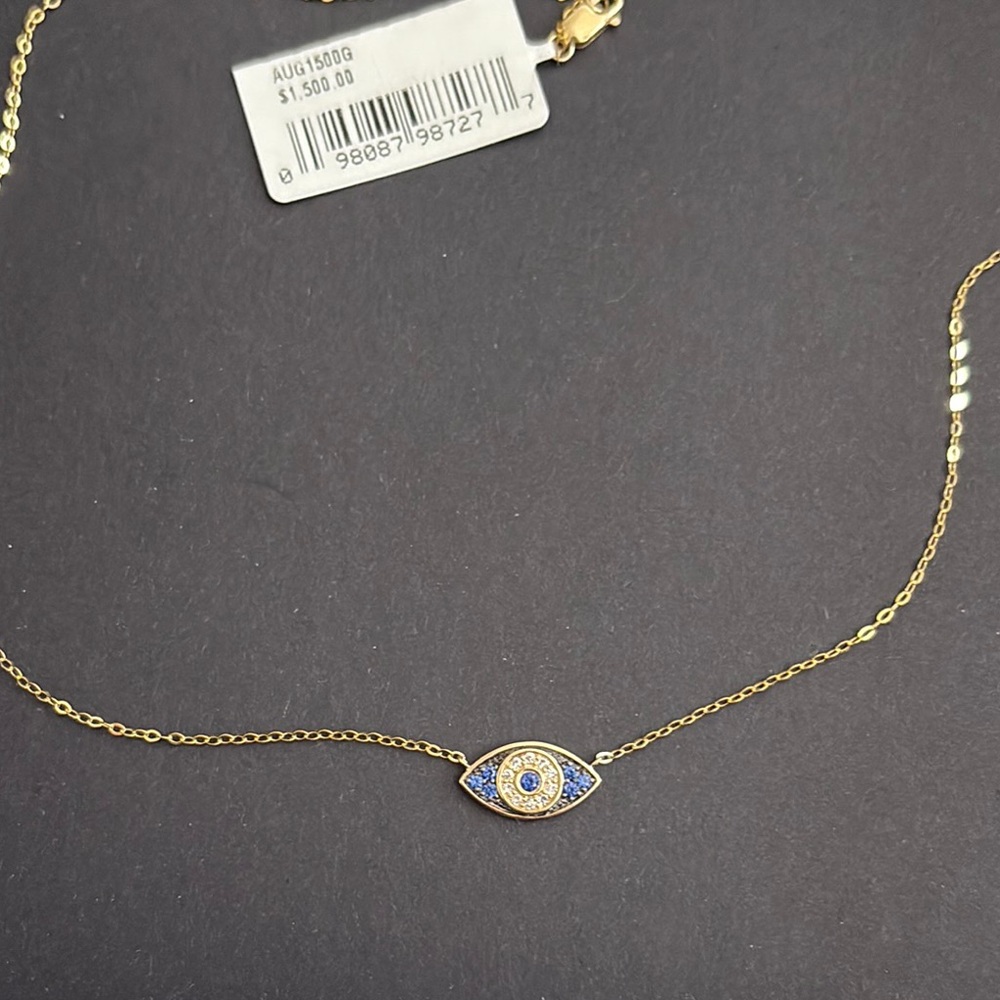 Gold Evil Eye Necklace